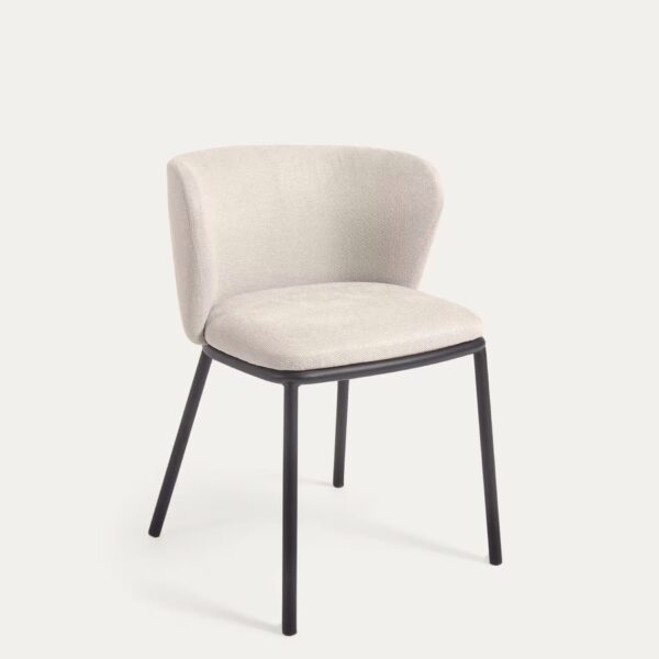 SILLA ARAL CHENILLA BEIGE