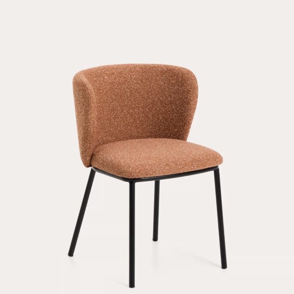 SILLA ARAL CHENILLA TERRACOTA